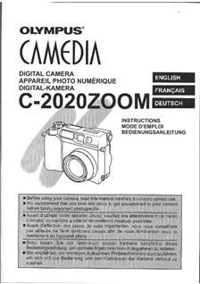 Olympus C 2020 Zoom manual. Camera Instructions.